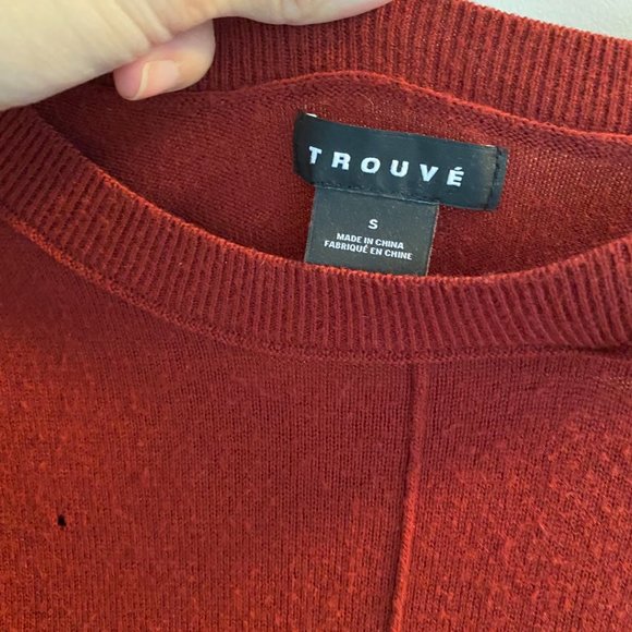 Nordstrom Trouve Sweater with Distressed Details - Picture 6 of 6